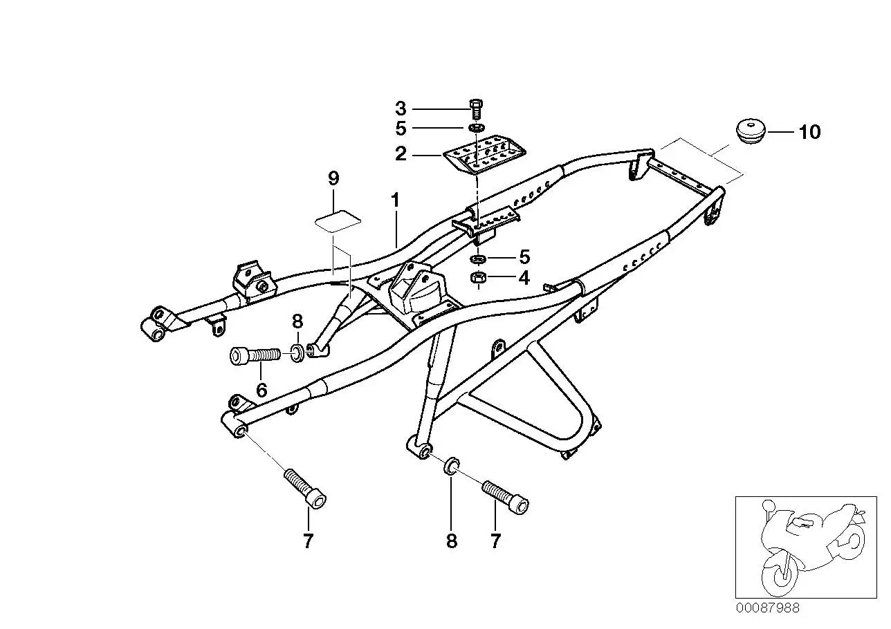 BMW Schutzfolie K22 K25 R21 R21A R28 46512330634 - Bildposition 0