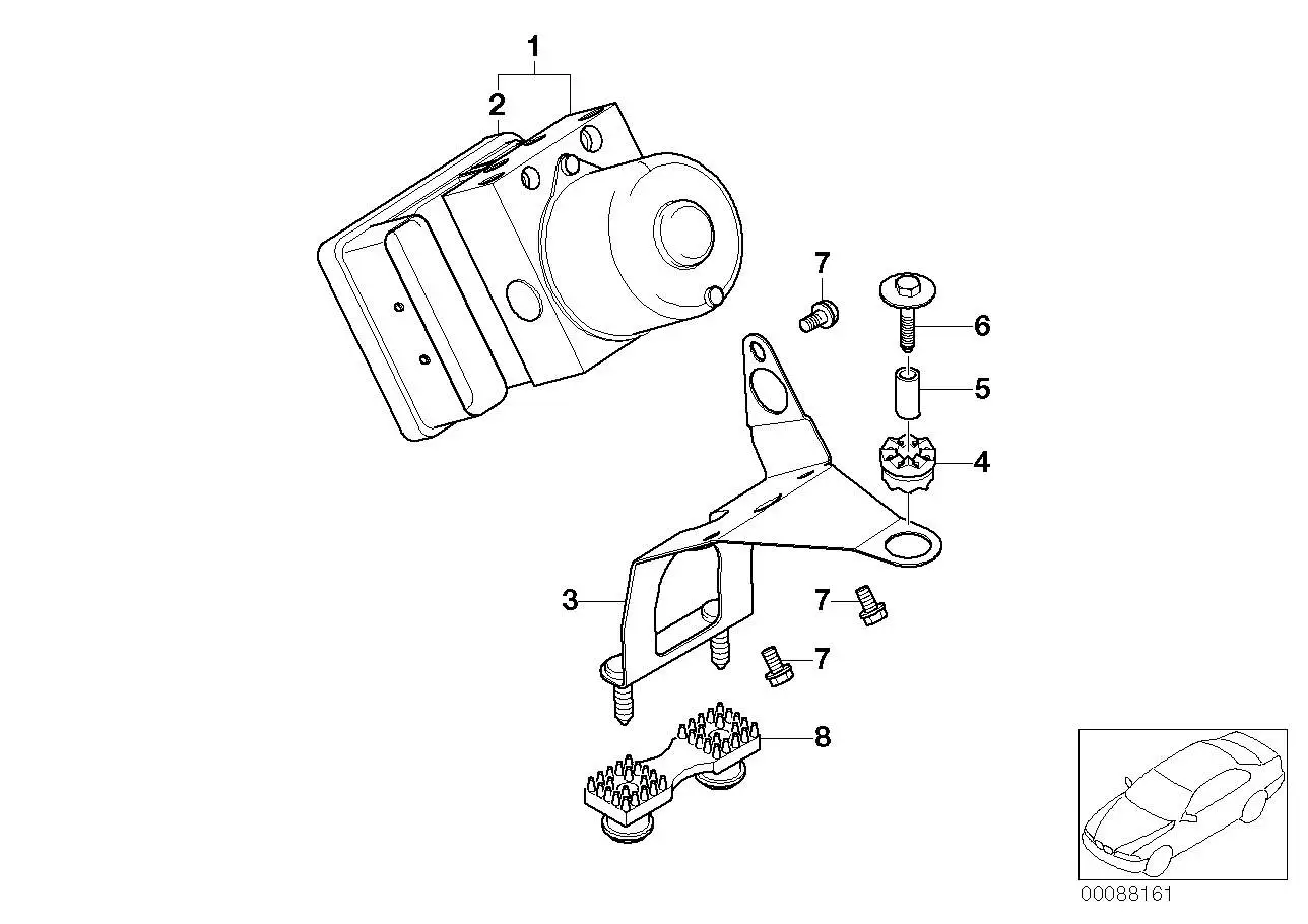 BMW Gummilager E46 E83 34511164650 - 3er E46 Cabrio - Compact - C