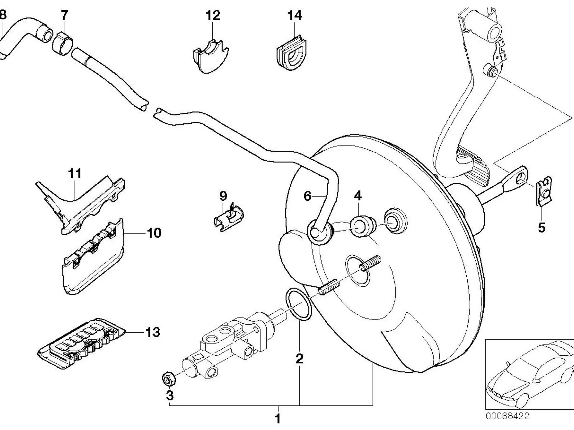 BMW Unterdruckleitung E46 34336756479