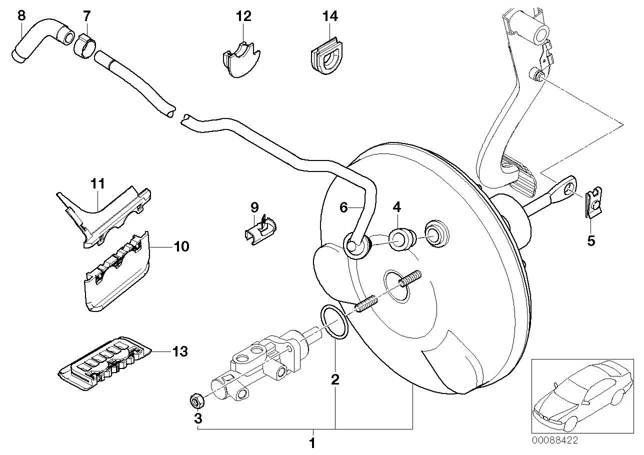 BMW O-Ring Hauptbremszylinder E36 E46 E81 E82 E84 E85 E86 E87 E88