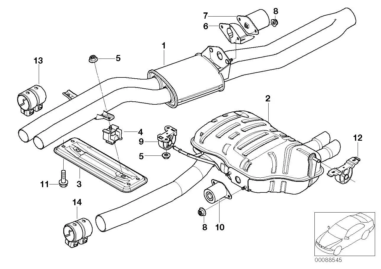 BMW Gummilager E46 E85 18207504194 - 3er E46, Z4 E85