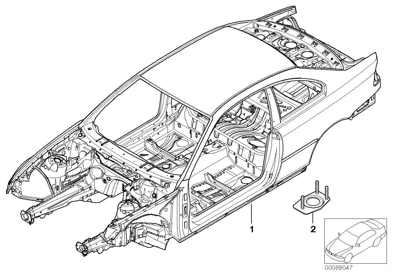 BMW Aufnahme für Schaltbock Steptronic E46 41127895376 - Bildposi
