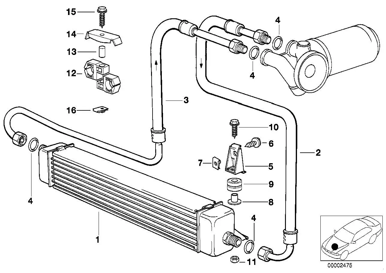 BMW Gummitülle E30 17211723786 - Bildposition 09