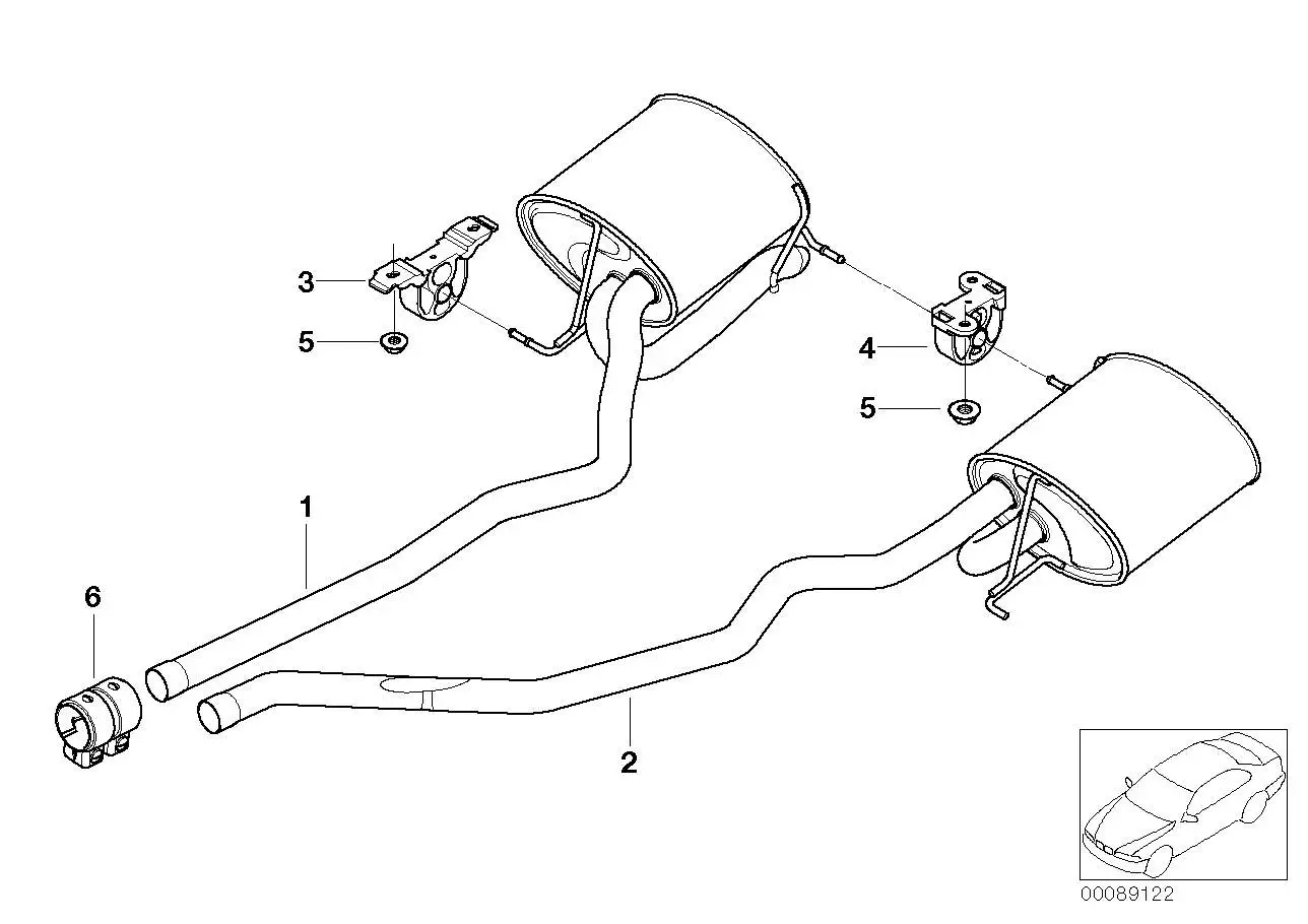 BMW Gummilager E53 18201439497 - X5 E53