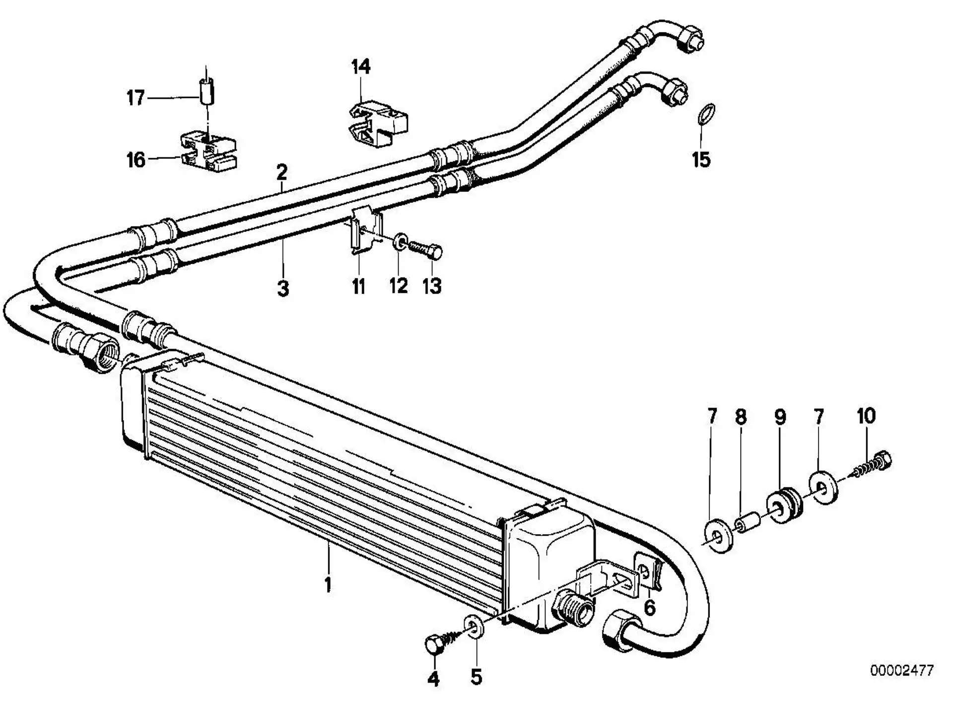 BMW Halter Ölleitung E30 E31 E34 17211712759