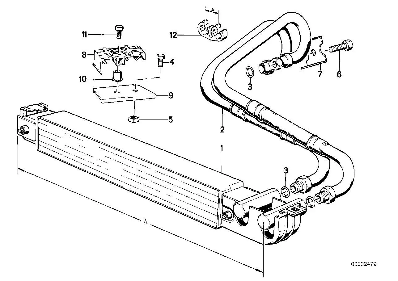 BMW Halteklammer E32 E34 17221712572 - Bildposition 12