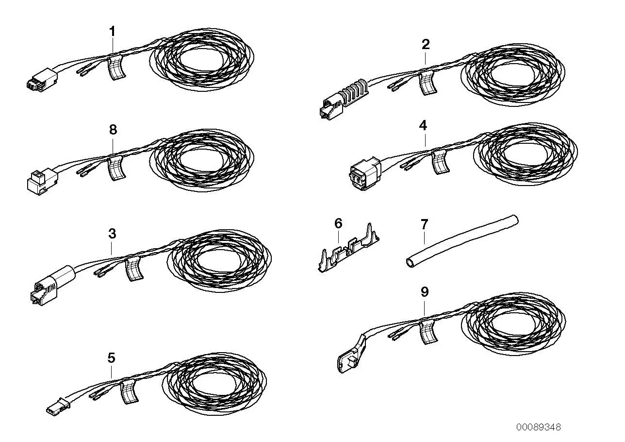 BMW Rep.-Kabel Airbag/Steuergerät E36 E38 E39 E46 E53 61126824837