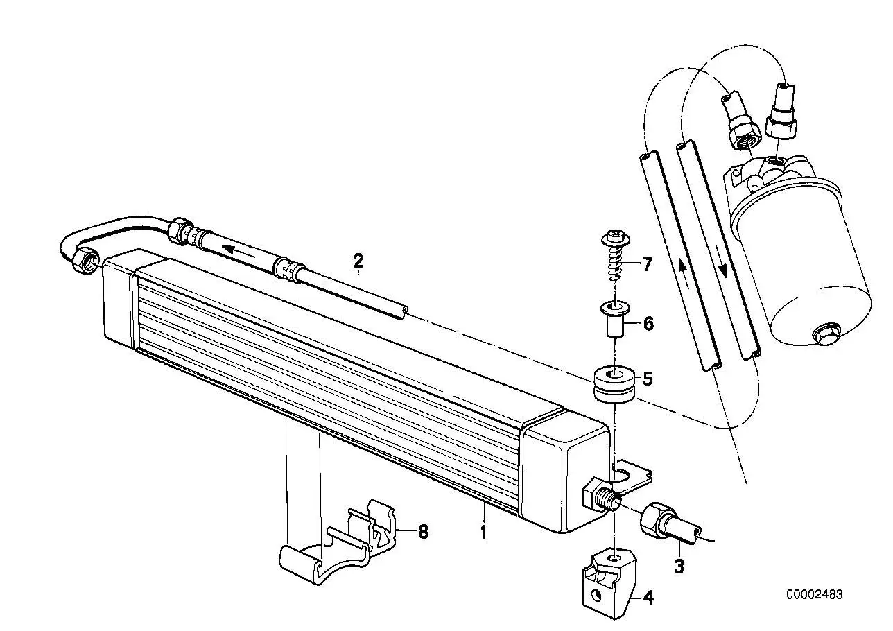BMW Halter Ölkühler 17211719329 - Bildposition 04
