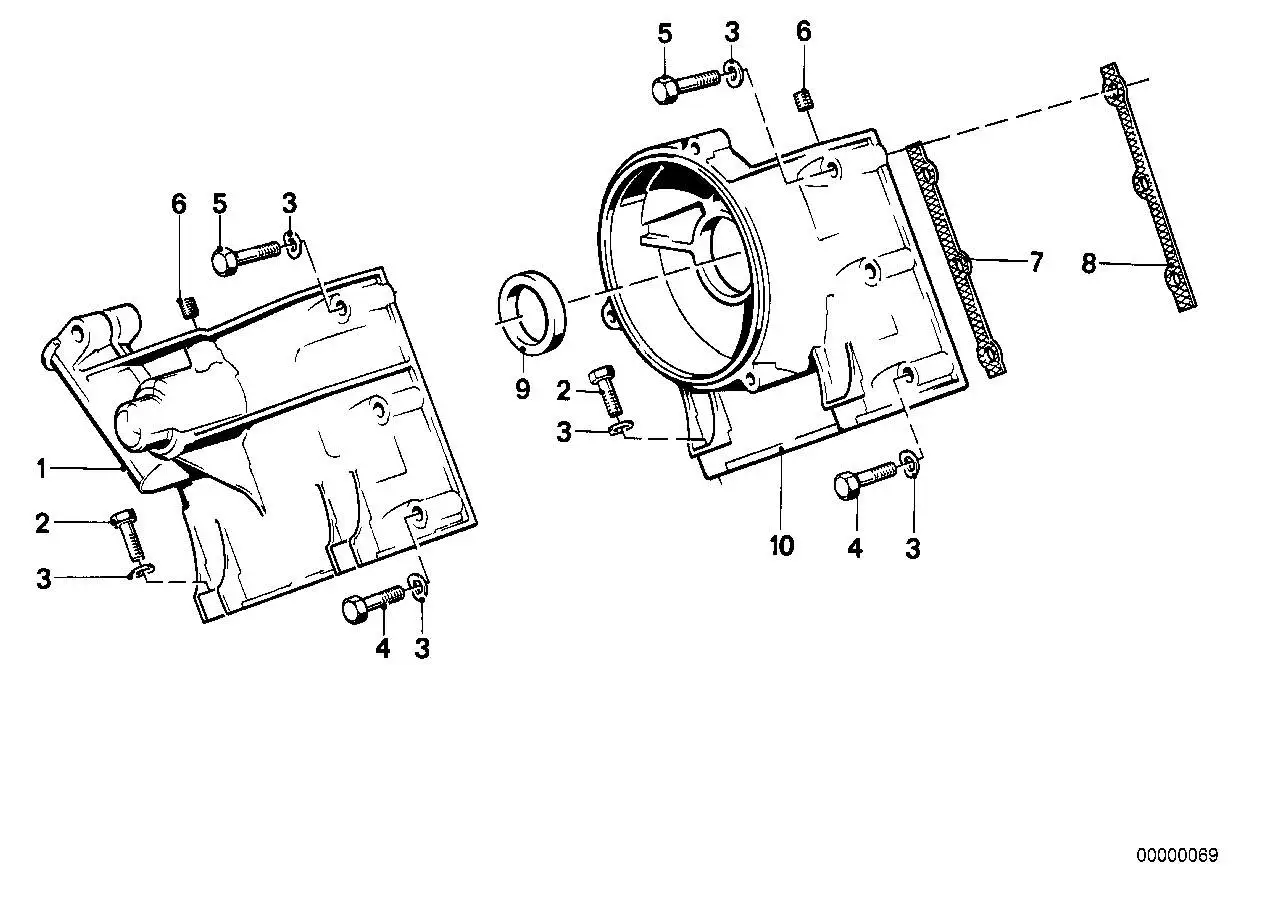 BMW Dichtung links asbestfrei E12 E23 E24 E28 E32 E34 11141726729