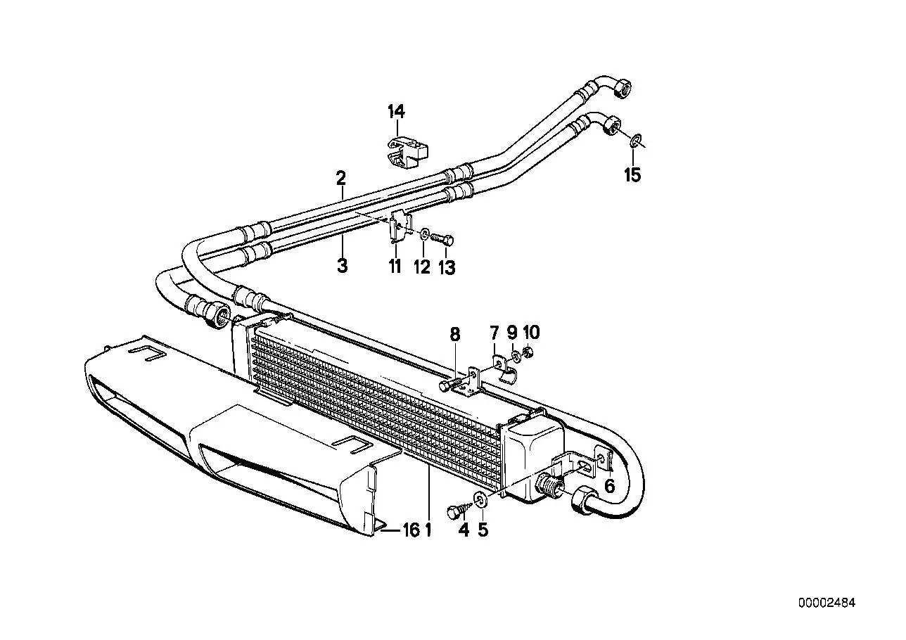 BMW Ölkühler E28 17111177190 - Bildposition 01