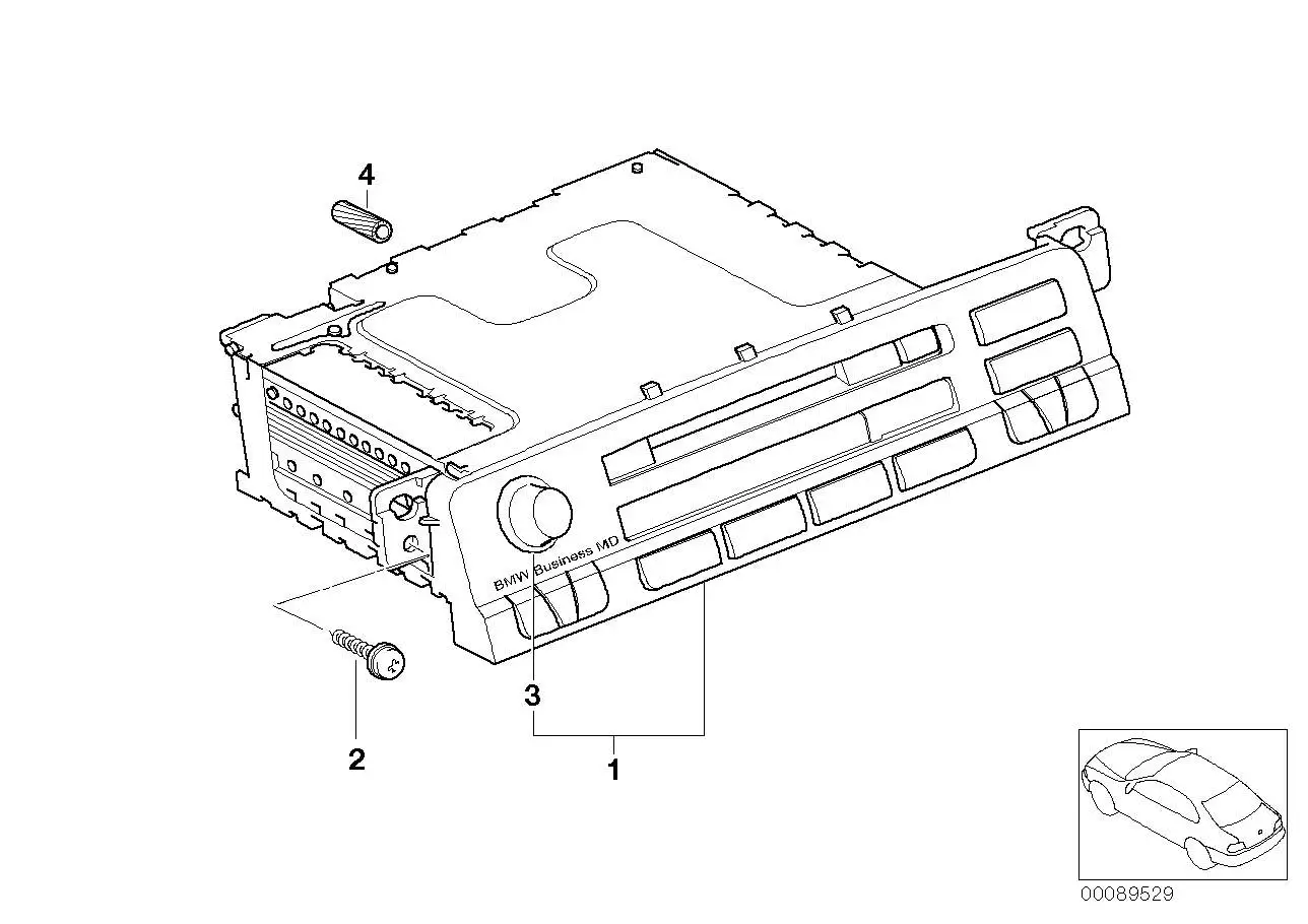 BMW Knopf E46 65126924906