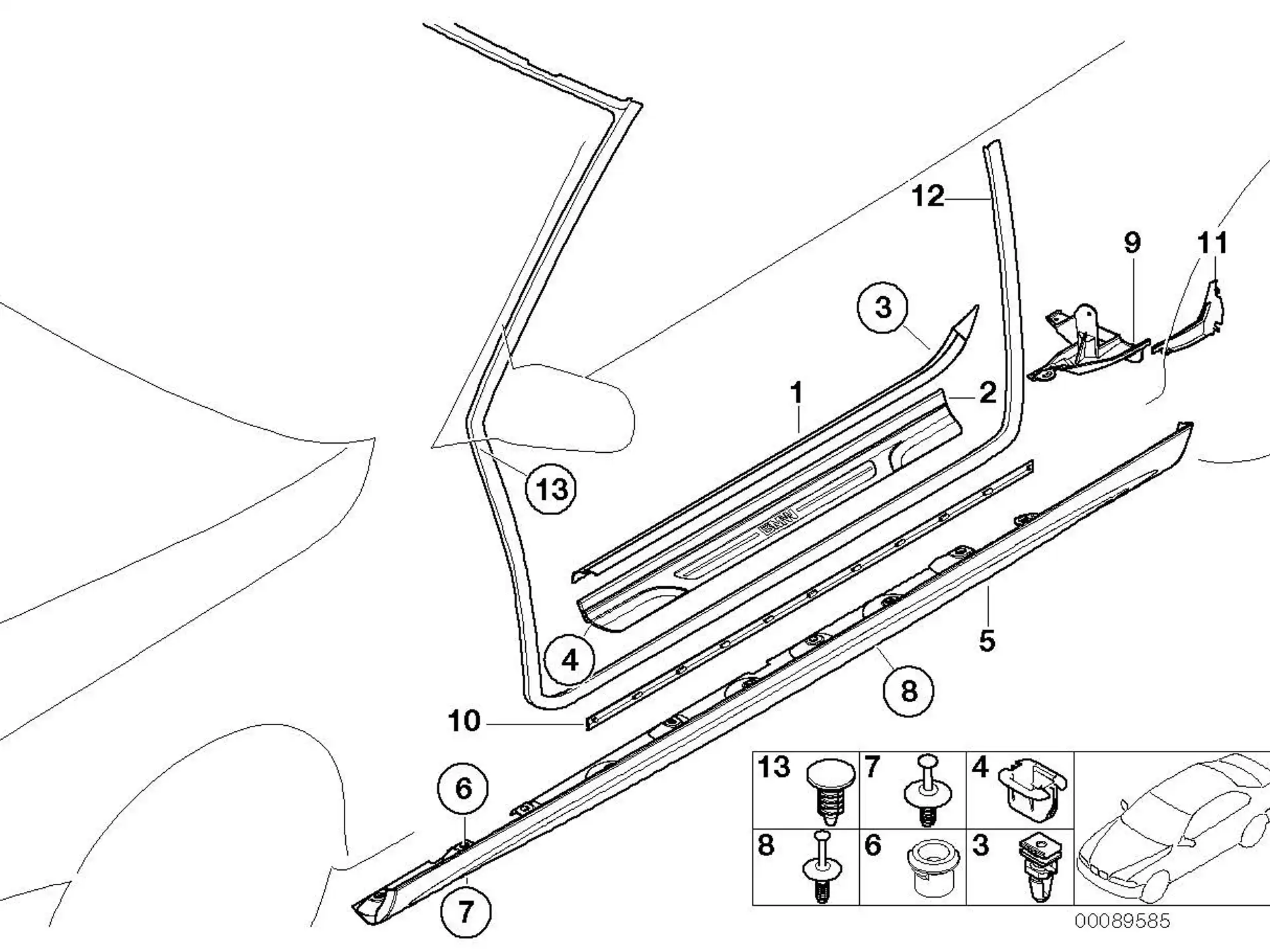 BMW Clip E46 51478229316