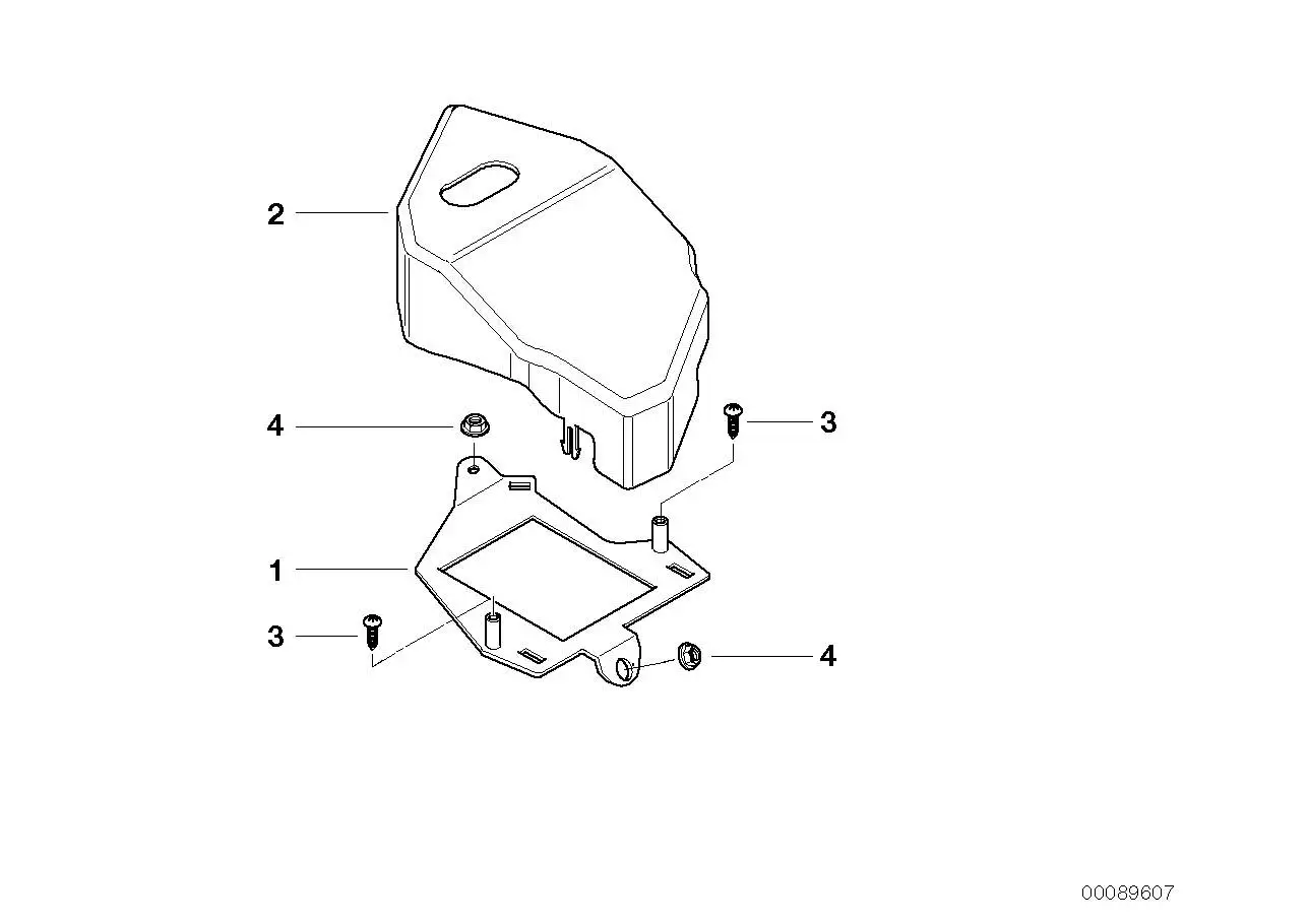BMW Abdeckung Steuergerät Xenon-Licht E46 63127832829 - 3er E46 C