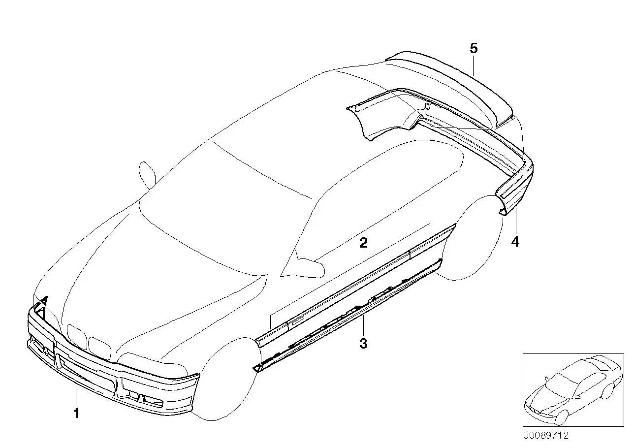 BMW Federmutter E36 E23 E38 E39 E46 E53 E60 E61 E63 E64 E65 E66 E