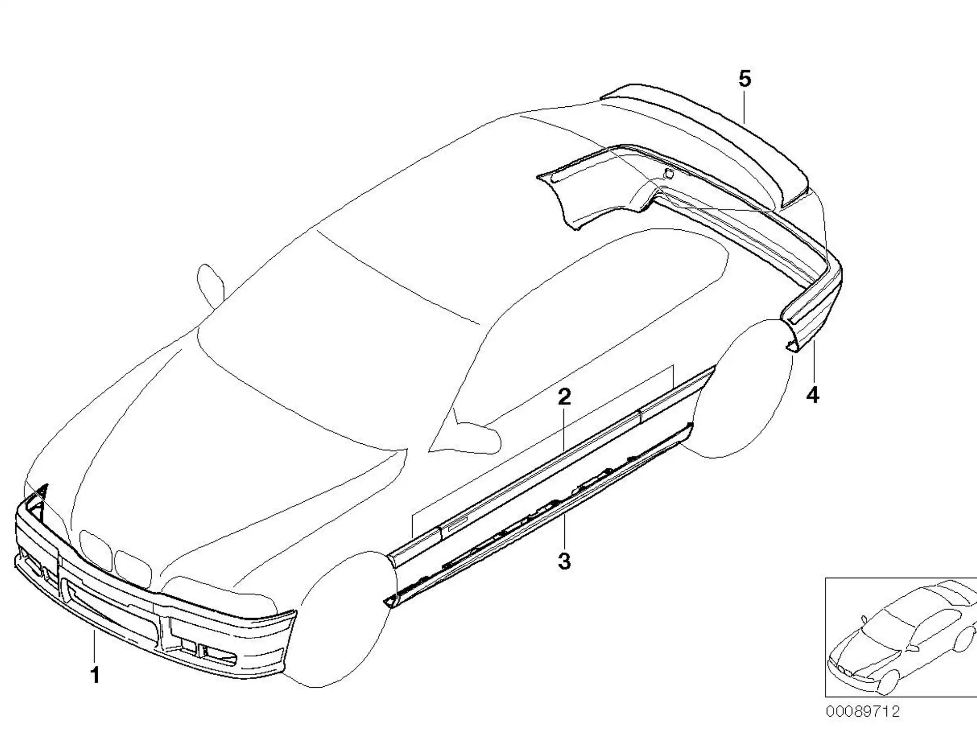 BMW Blende grundiert E36 51112233870