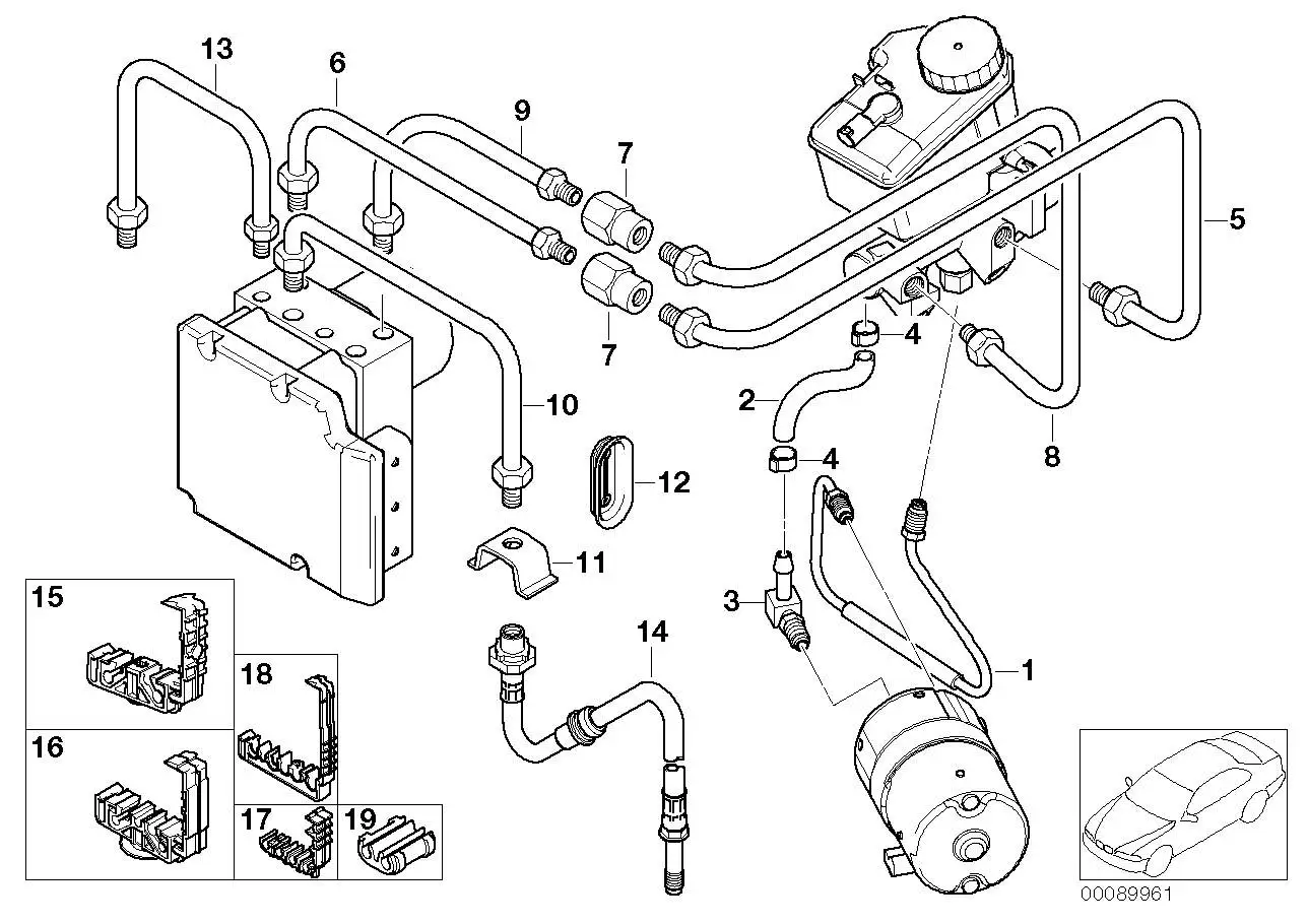 BMW Rohrleitung E46 34326754849 - 3er E46