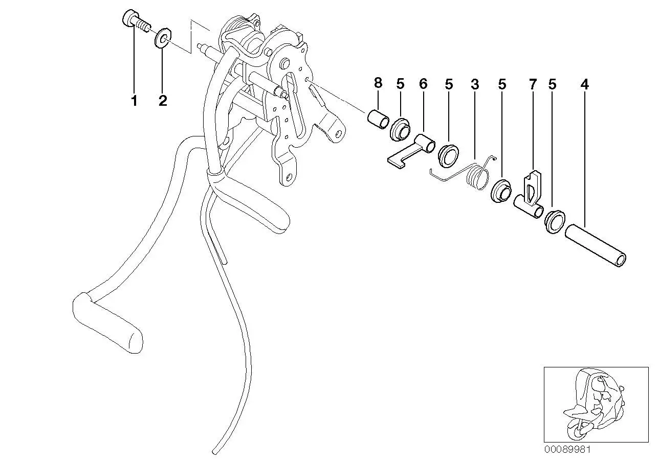 BMW Arretierhebel 46522336147 - Bildposition 06