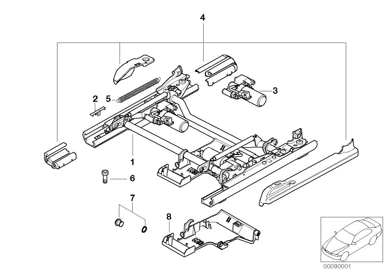 BMW Abdeckung E38 E39 52108217317