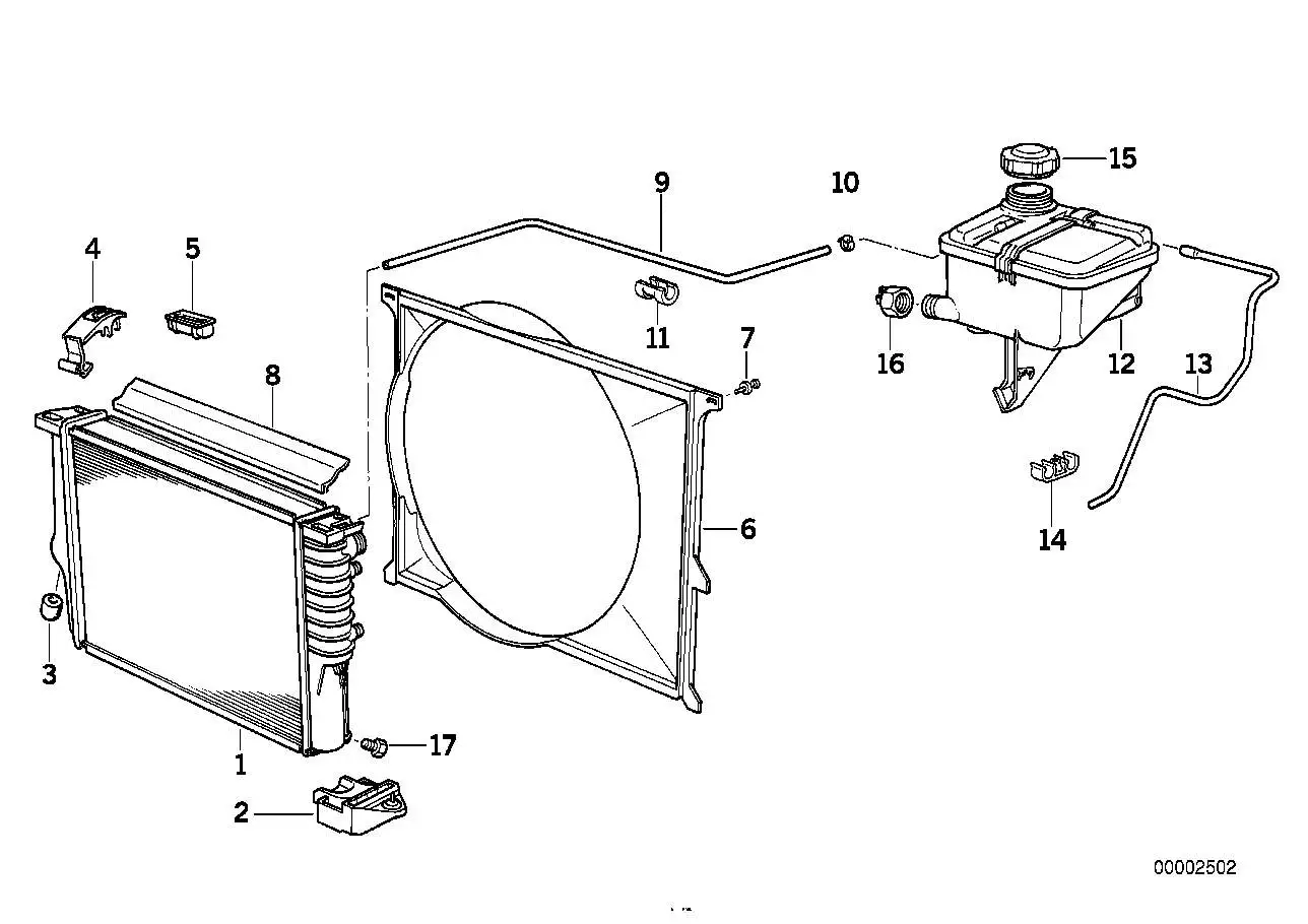 BMW Schlauch E30 E36 E38 E39 17111719201 - Bildposition 13