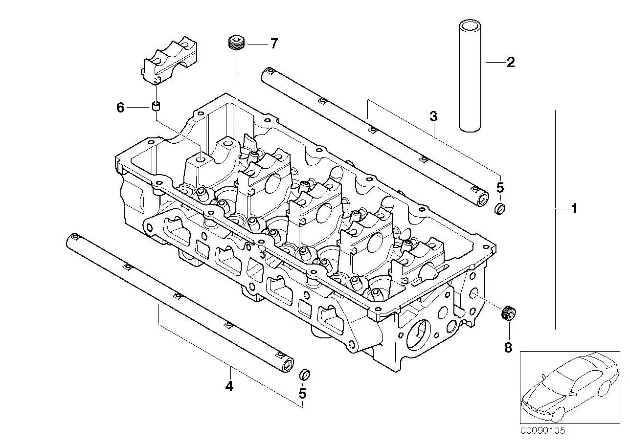 BMW Zylinderkopf 11127556987 - Bildposition 01