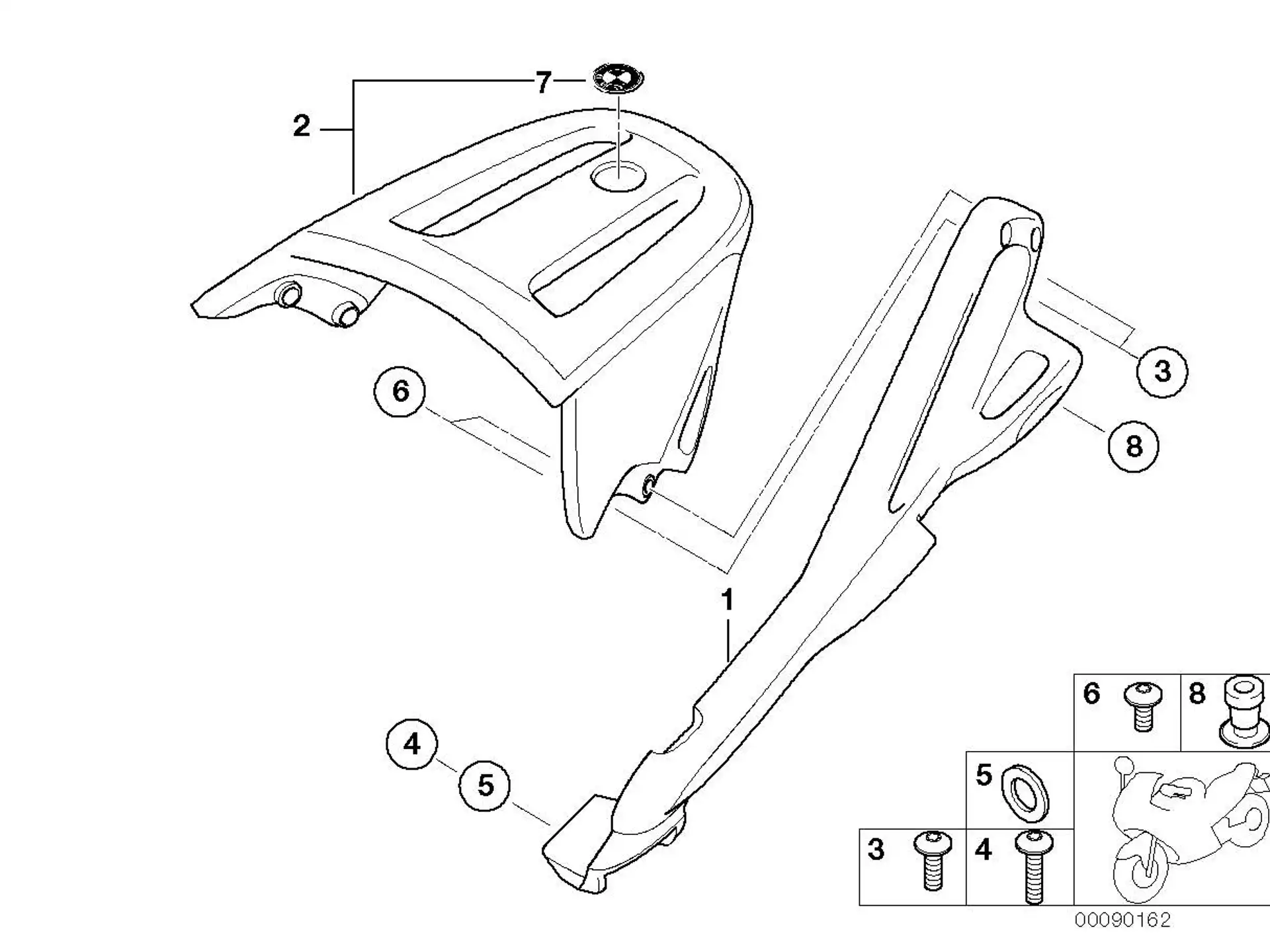 BMW Gepäckbrücke ws-Alu R28 46547654765