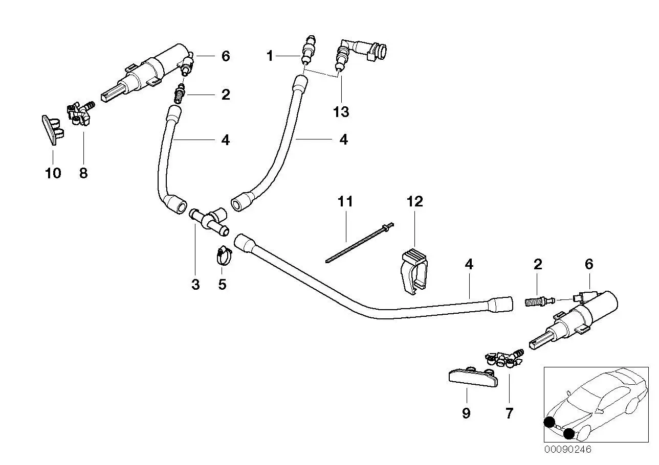 BMW Verteilerstück E46 61678377457 - 3er E46