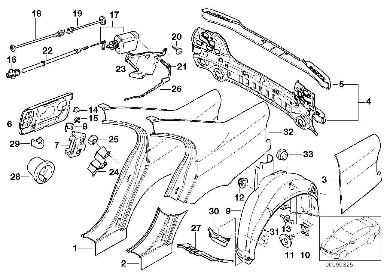 BMW Stopfen E39 51717892266 - Bildposition 33