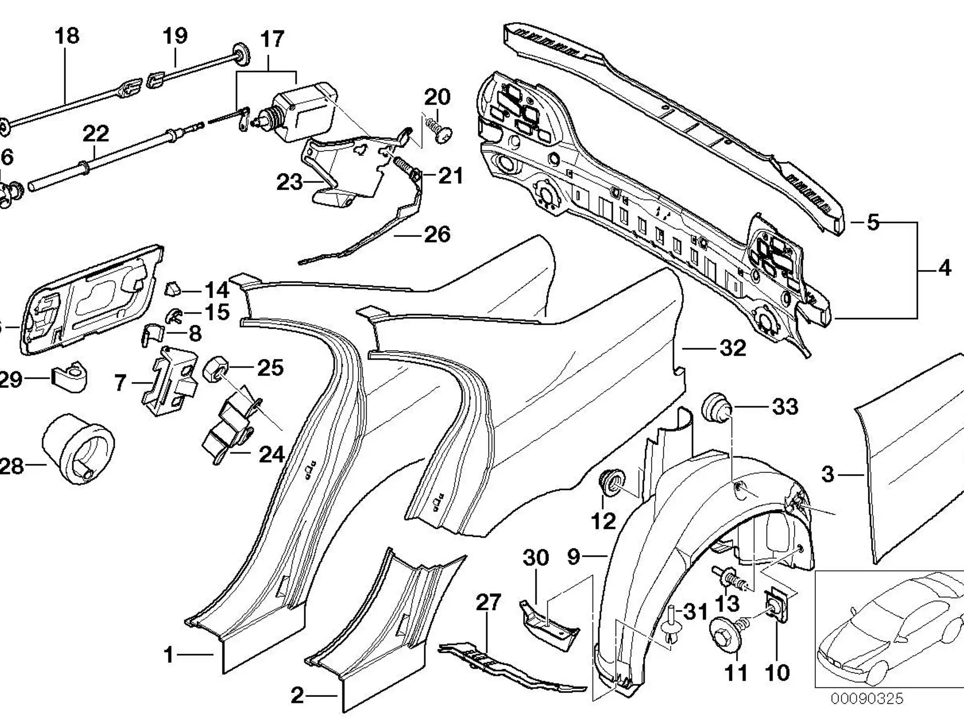 BMW Kappe E31 E32 E34 E38 E39 E46 E53 51171928699