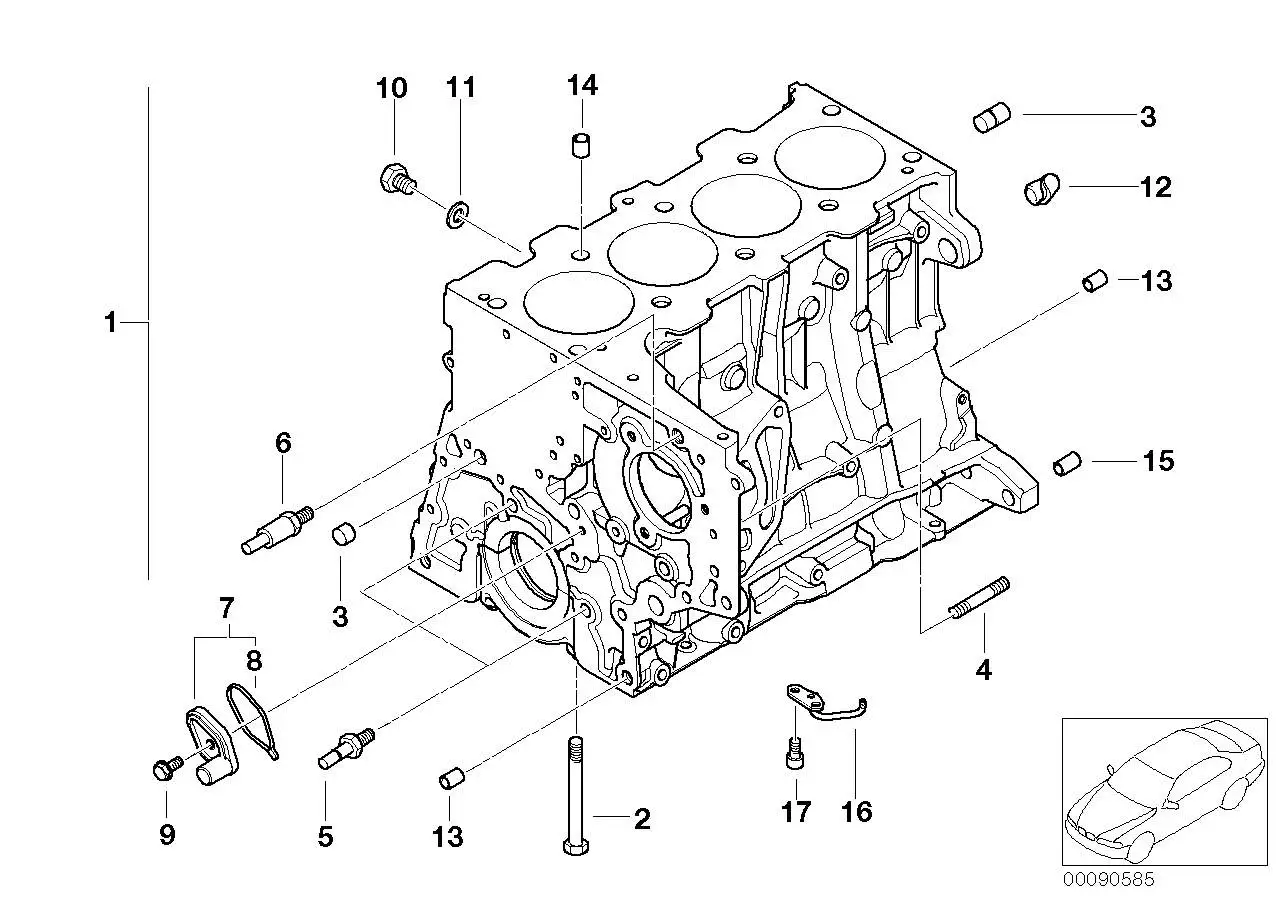 BMW Ölspritzdüse E38 E39 E46 E53 E60 E61 E63 E64 E65 E66 E70 E71