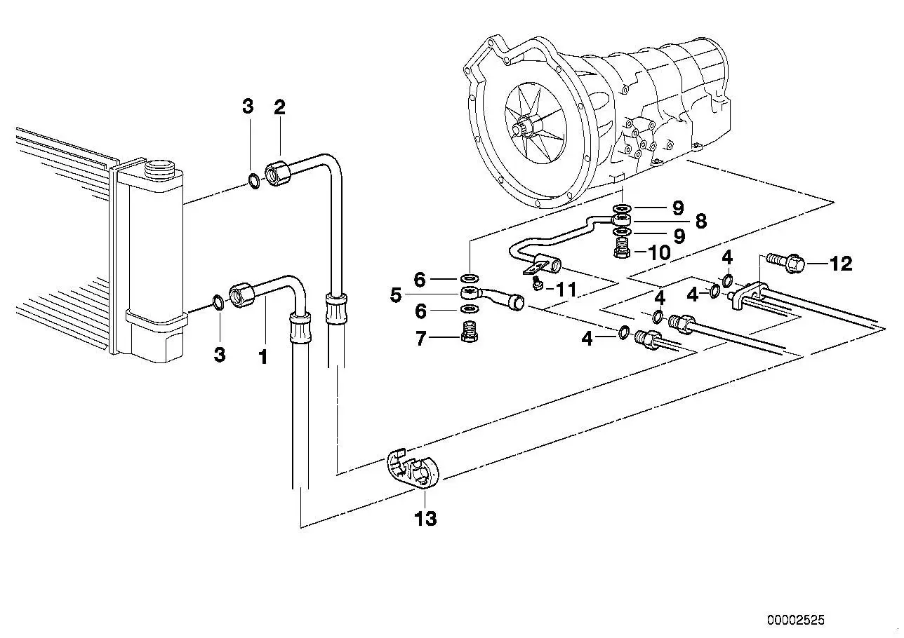 BMW Sechskantschraube E32 E34 E36 E52 E65 E66 17111712568