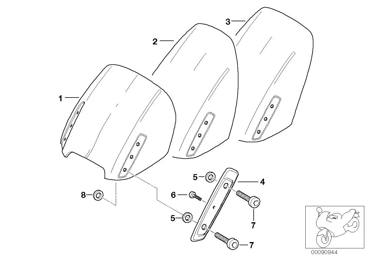 BMW Blende rechts 46632313642 - Bildposition 04