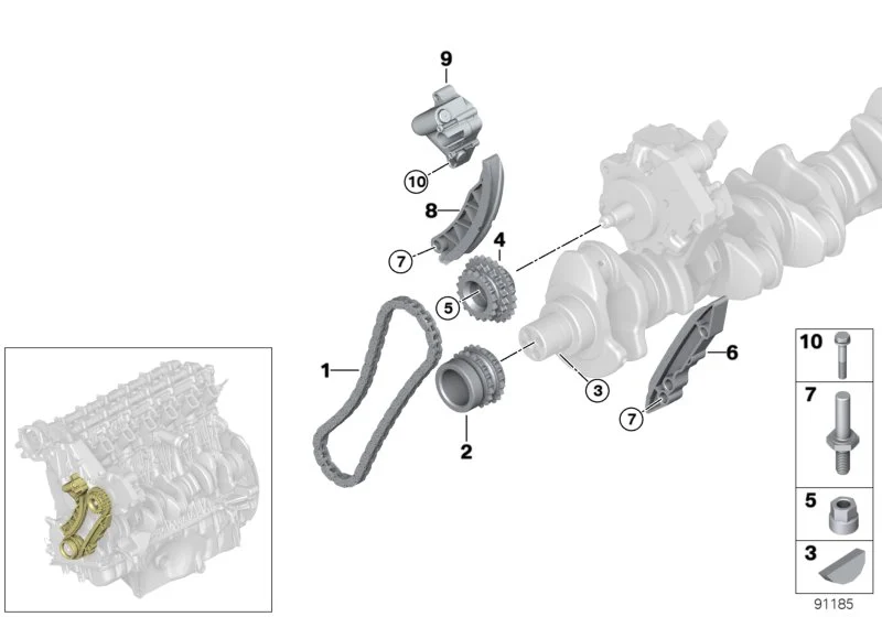 BMW O-Ring 39,4X2,2 E60 E61 E63 E64 E65 E66 E70 E71 E83 E90 E91 E92 E93 11217804748