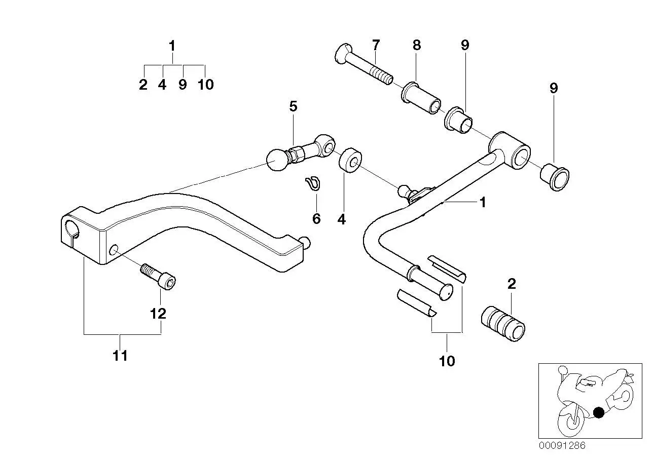 BMW Schaltstange K41 R22 23417654521