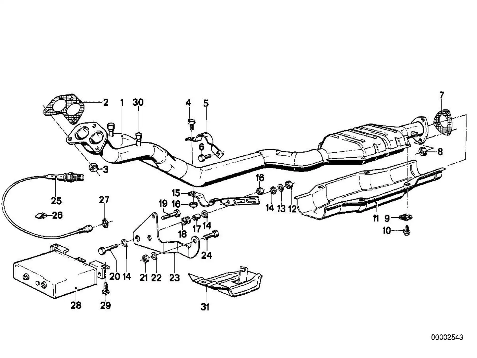 BMW Dichtung asbestfrei E23 E24 E28 E30 18301723886