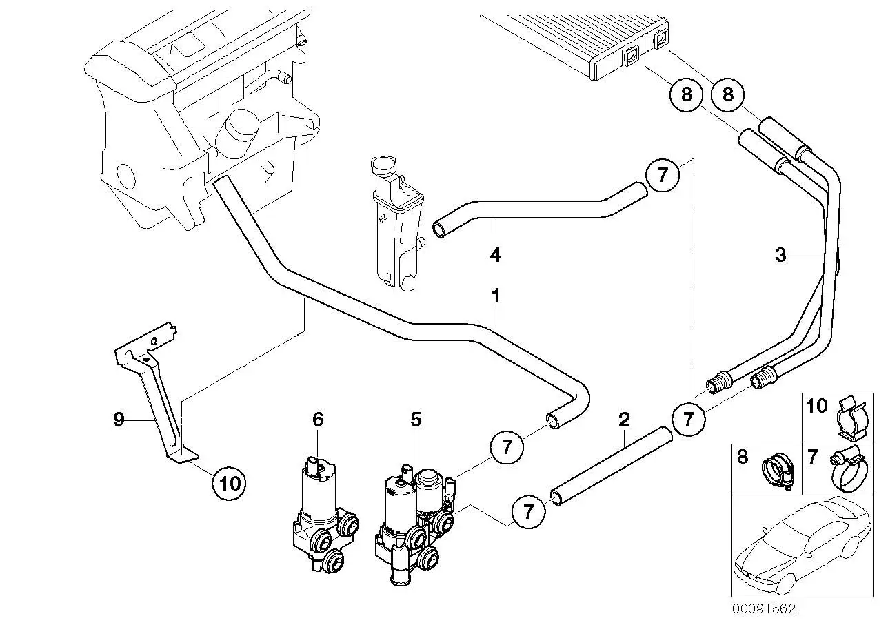 BMW Schlauchschelle E46 64216911339 - 3er E46