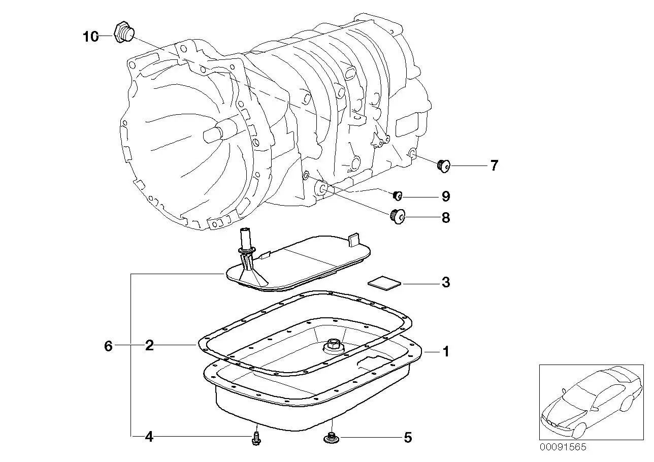BMW Dichtung Ölwanne E39 E46 E53 E83 24117524707