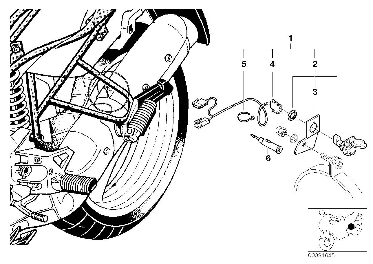 BMW Leitung für Steckdose R21 R21A R22 61132316114 - 259E, 259R,