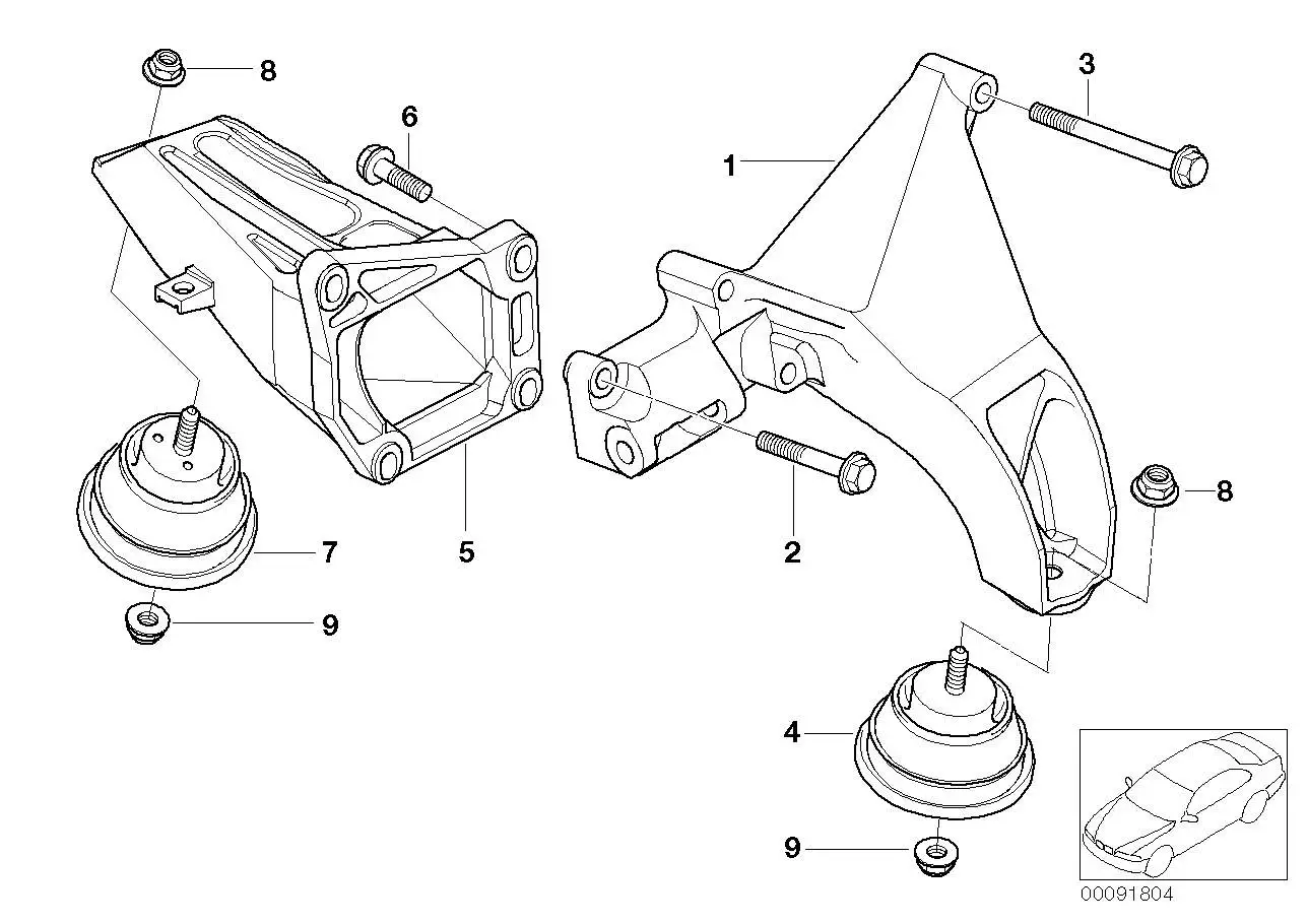 BMW Motorlager E46 22116771362 - Bildposition 07