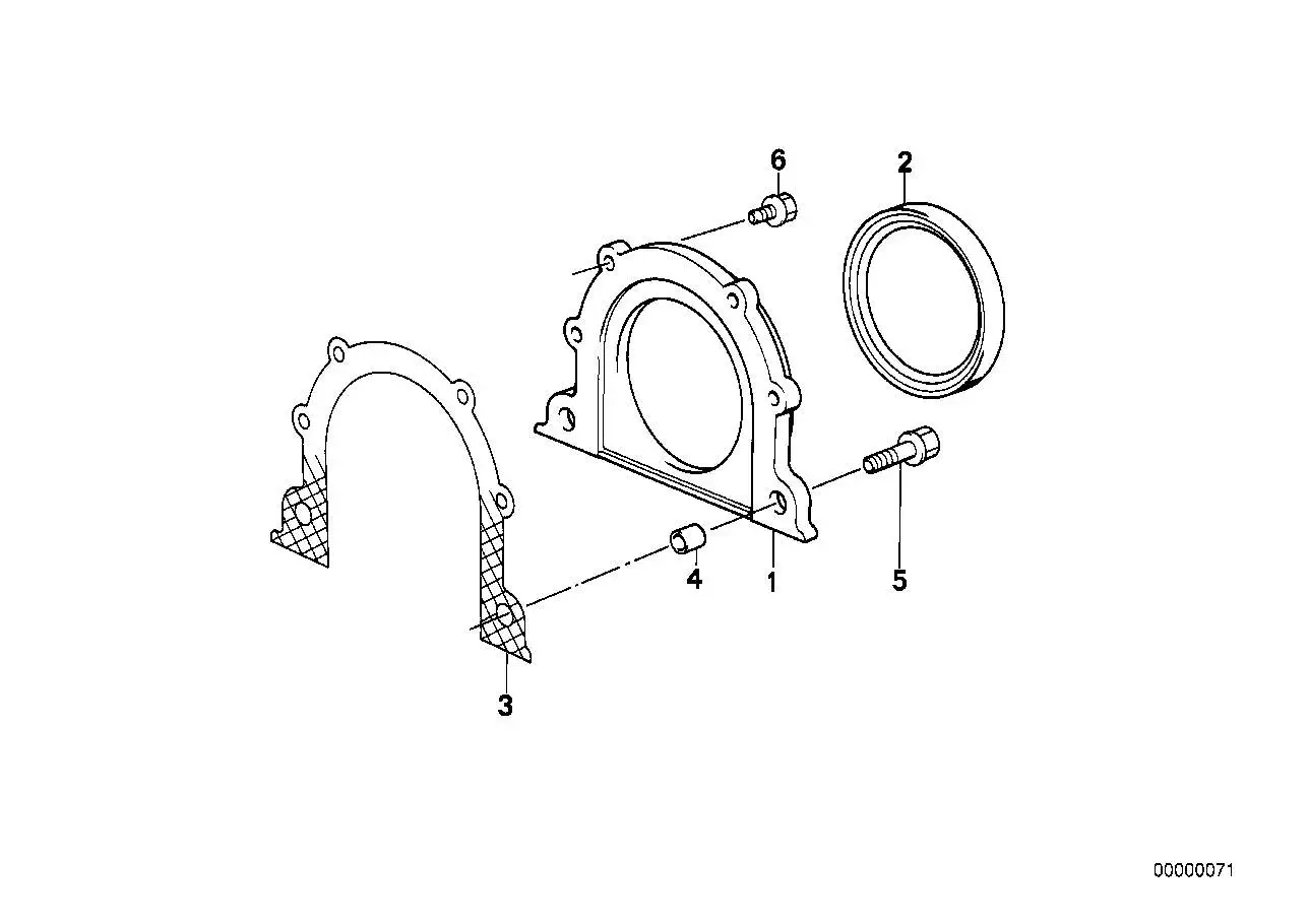 BMW Dichtung asbestfrei E12 E23 E24 E28 E32 E34 11141250073 - 5er