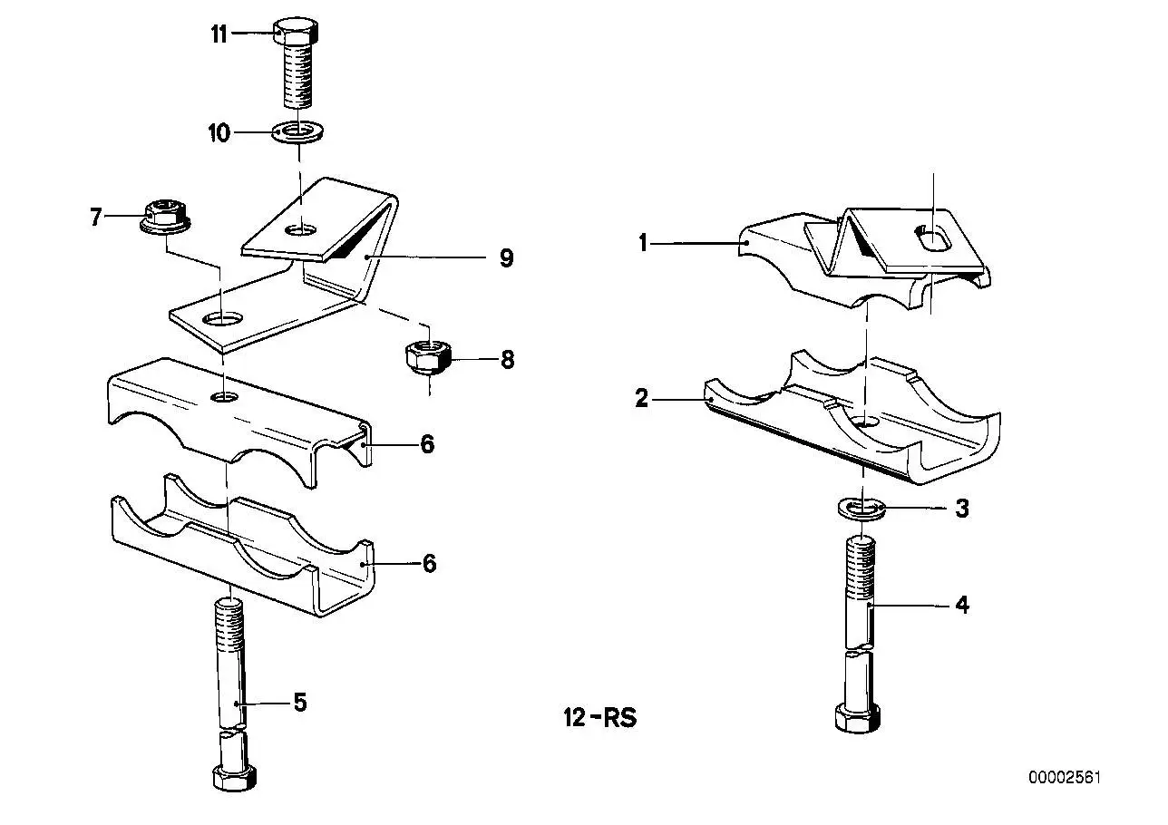 BMW Winkel E12 E23 E24 18211246858 - Bildposition 09