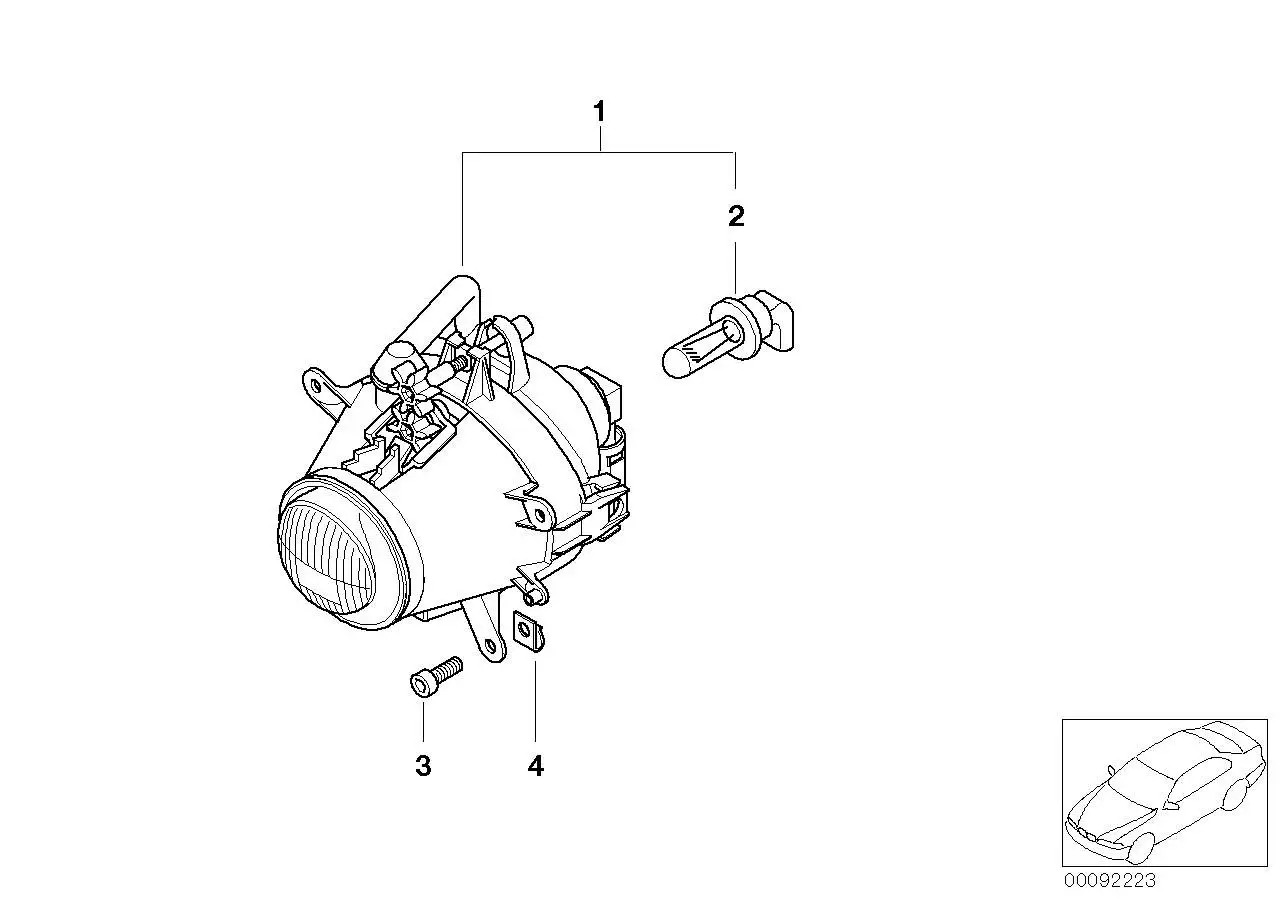 BMW Nebelscheinwerfer E46 63176911007 - 3er E46