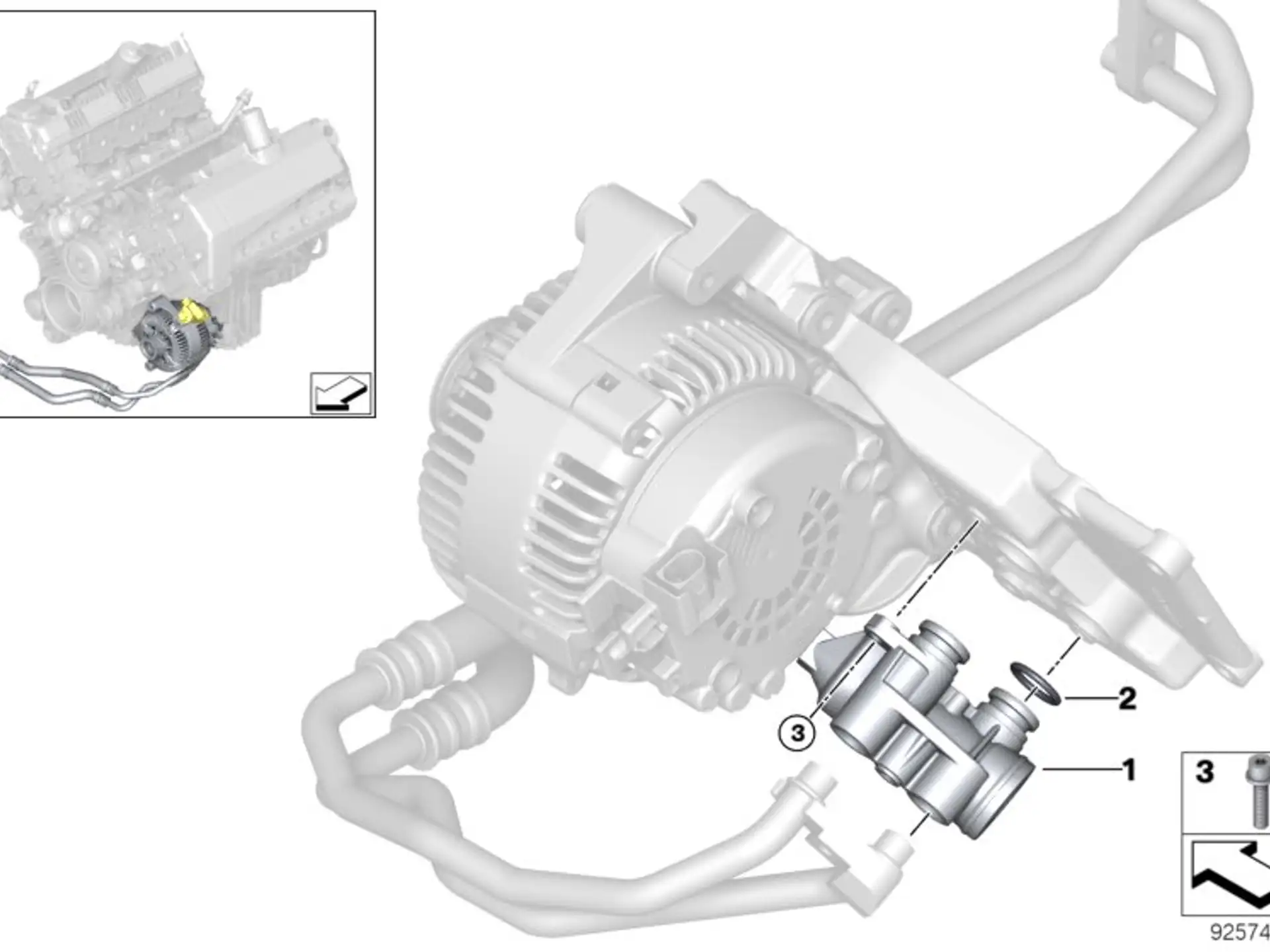 BMW Anschlussstück mit Thermostat E53 E60 E61 E63 E64 E65 E66 11427520214