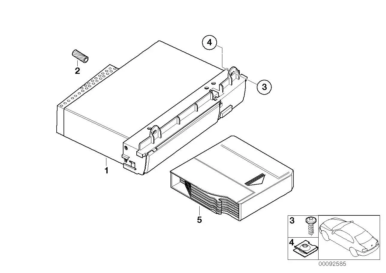 BMW CD-Magazin BMW 6 CD Changer AI E39 E46 E52 E53 E65 E66 E81 E8