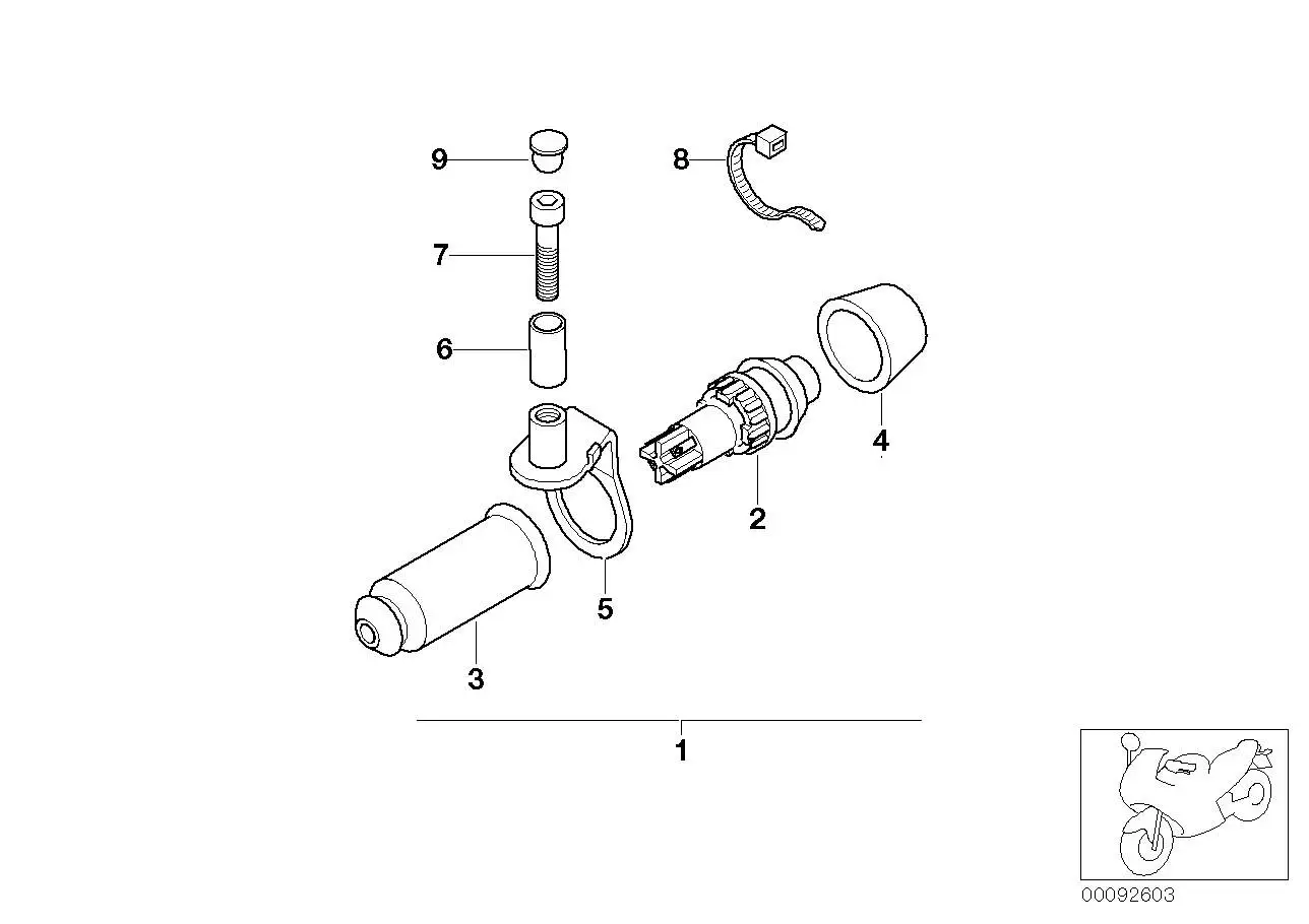 BMW Halter K30 61317654398
