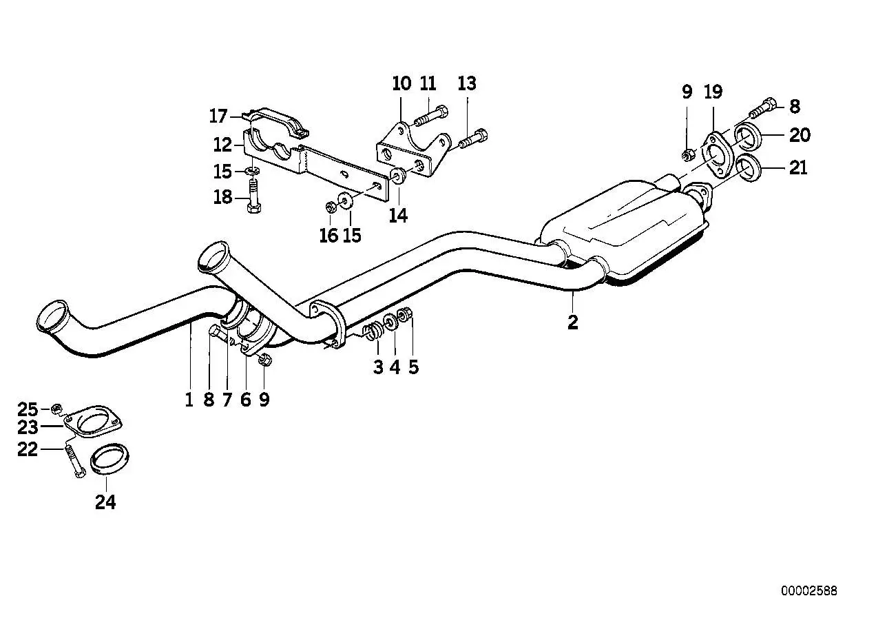 BMW Halterung E32 E34 18211709245 - Bildposition 10