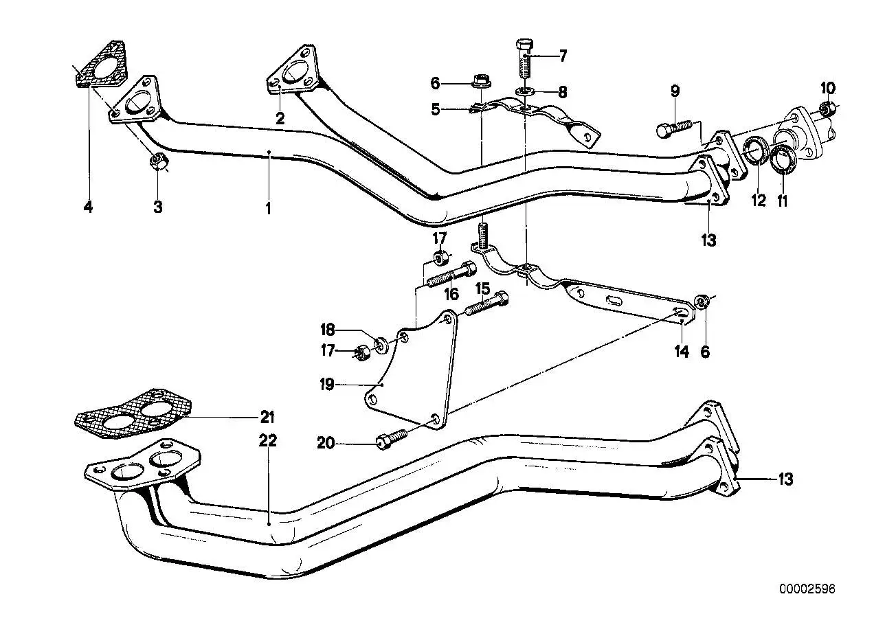 BMW Abgasrohr E12 18111246461