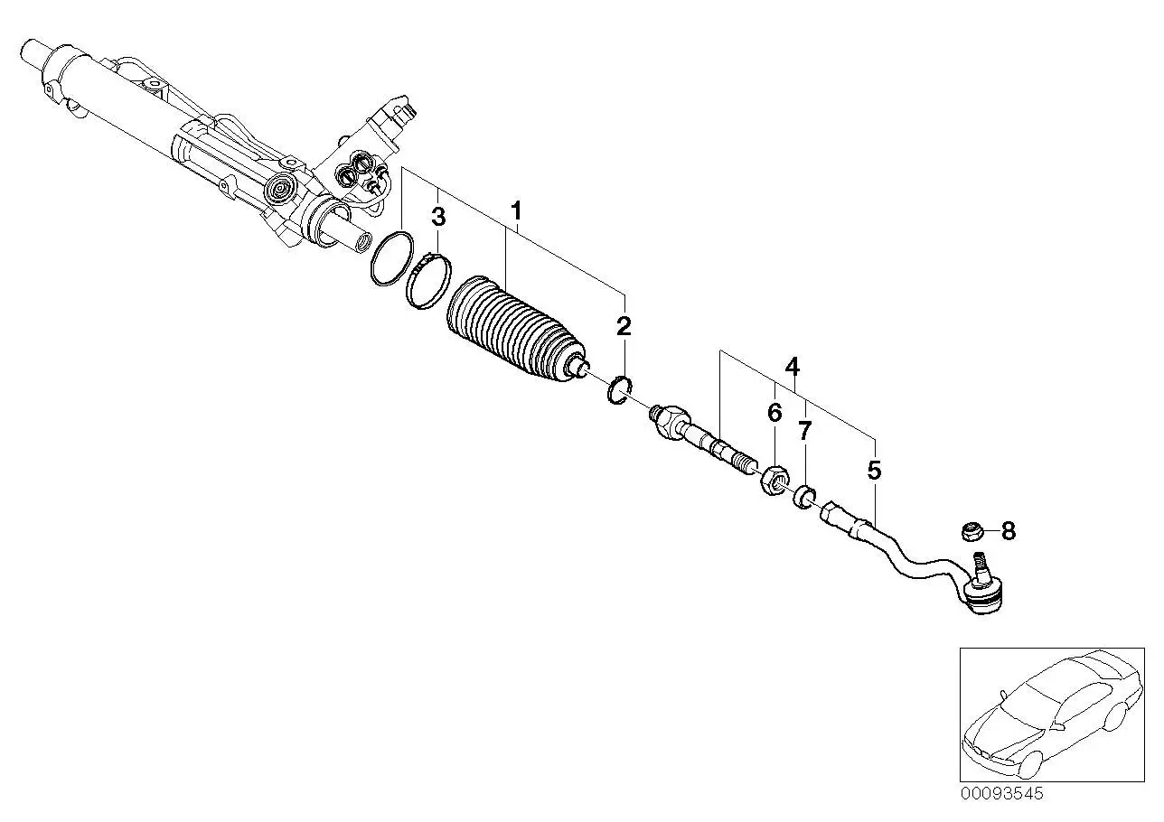 BMW Spurstange E83 32103444999 - Bildposition 04