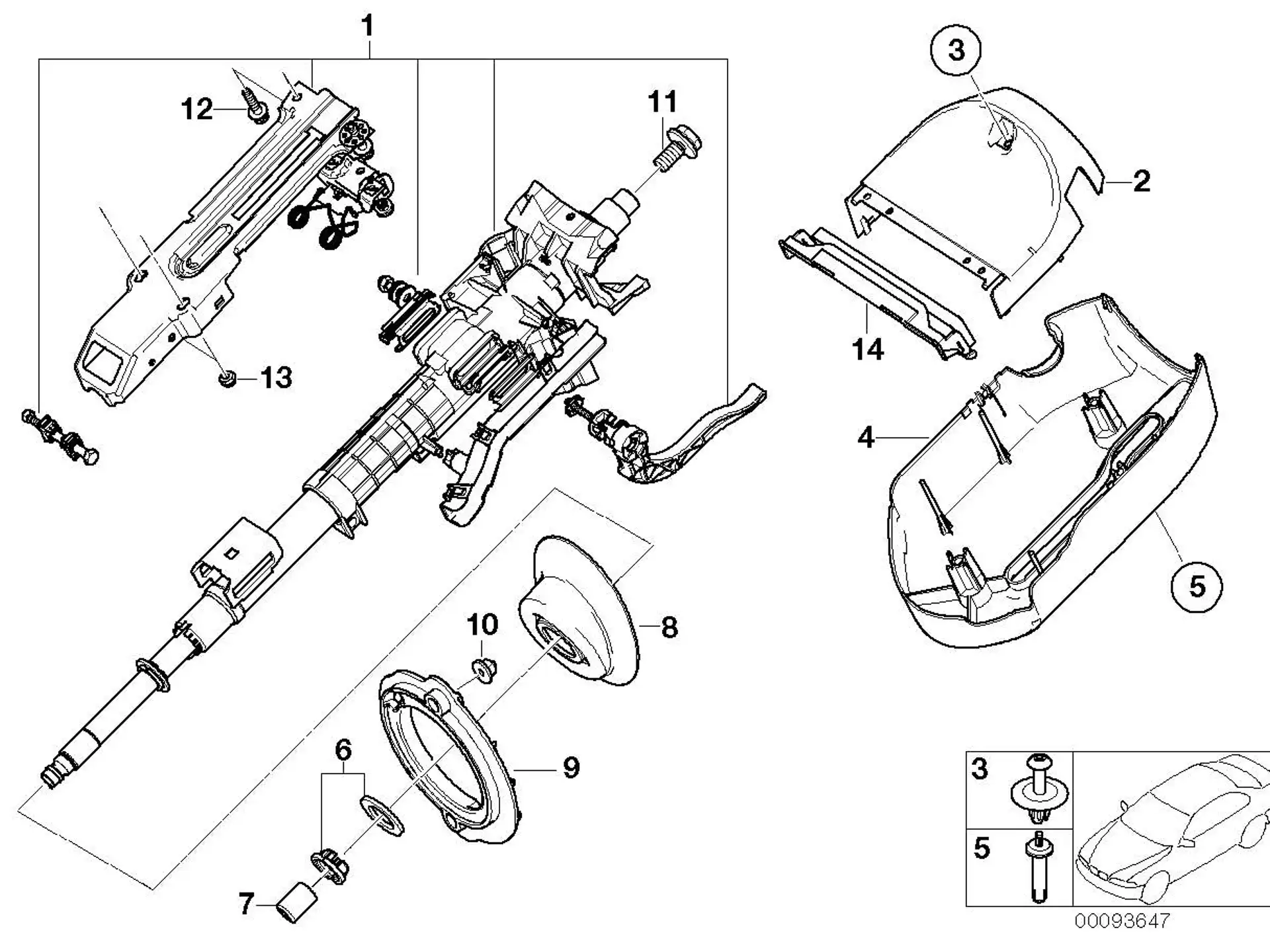 BMW Klammer E46 E83 32311094681