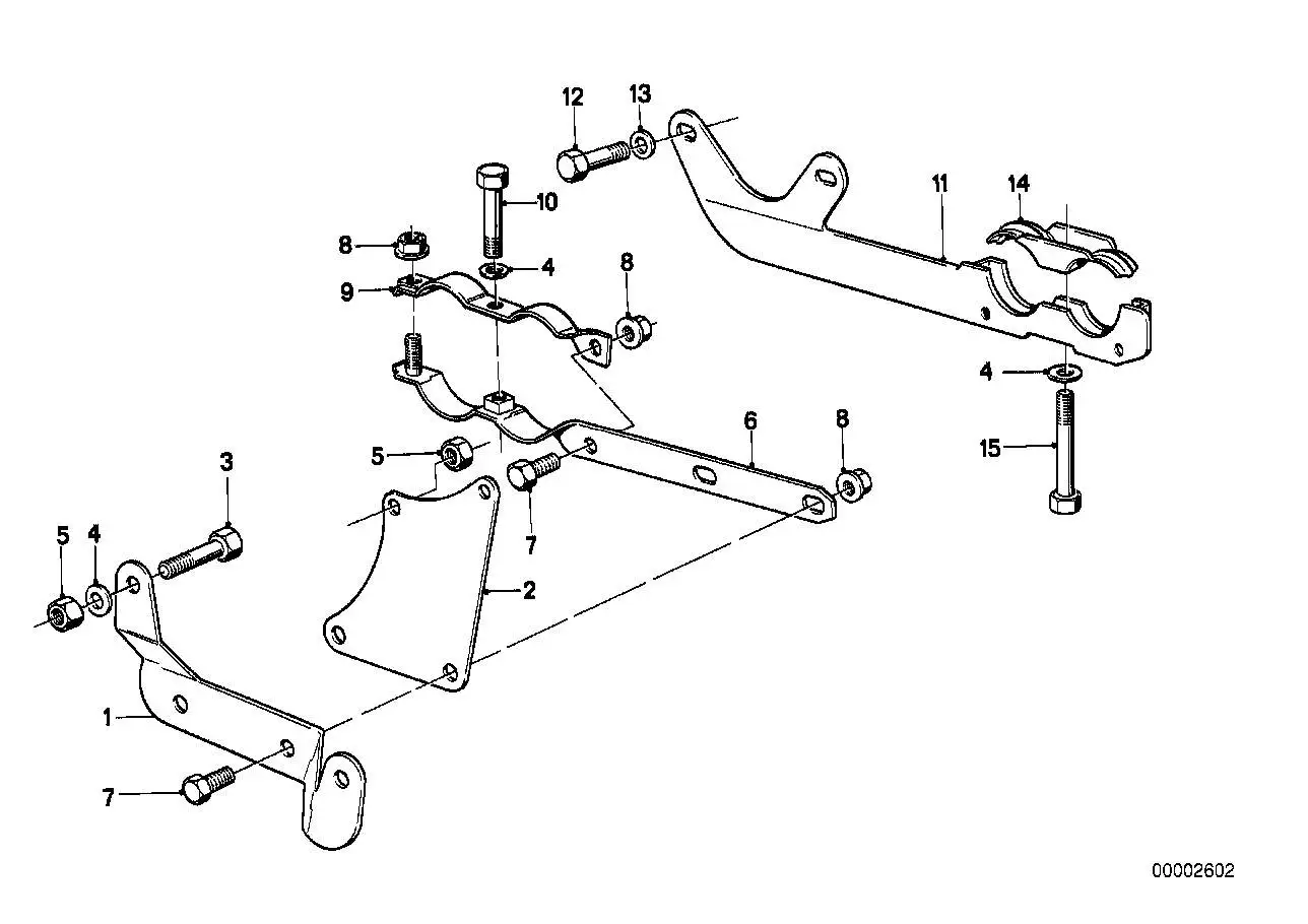 BMW Träger Abgasanlage E24 E28 18211176617