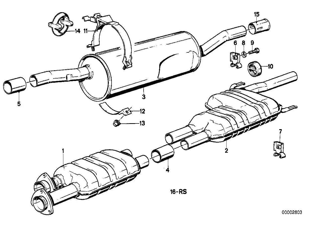 BMW Nachschalldämpfer E28 18121175747 - Bildposition 03